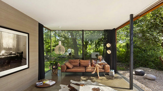Illustration for article titled A Modern Glass and Steel Rail House in the Heart of the Netherlands